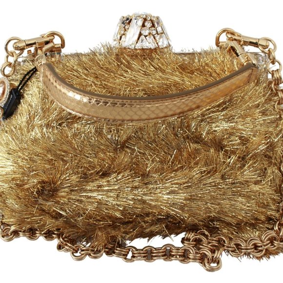 Gold White Crystals Bag - Picture 5 of 5